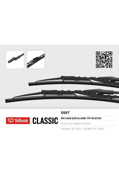 Silbak BİREYCEL SİLECEK SÜPÜRGESİ FISKİYELİ METAL TİP 430 MM İ (RENAULT (14725) 9, 11)