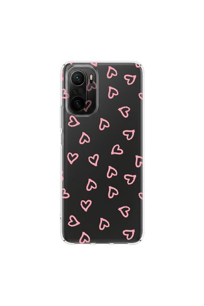 PPKin حافظة شفافة متوافقة مع Poco F3 بتصميم Heart 7