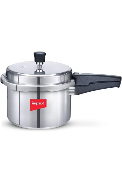 IMPEX Norma Aluminum Pressure Cooker 3 Liters with Outer Lid and Non-Inductio...