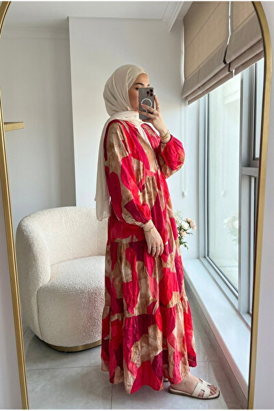 Kirazca Butik Women's Ethnic Casual Hijab Dress Long Dress
