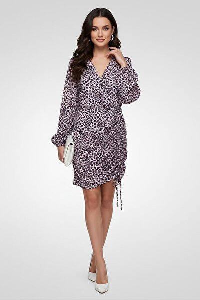 Maje Women Allover Print Mini Dress, Multicolor