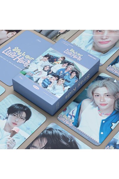 Kpop Dünyasi STRAY KIDS '' Stay in our Little House '' Çift Yön Baskılı Holog...