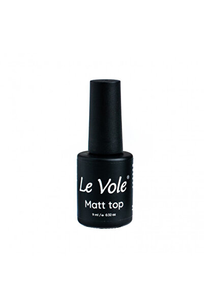 Le Volente Top coat mat pentru unghii, 9 ml, Le Vole Matt Top