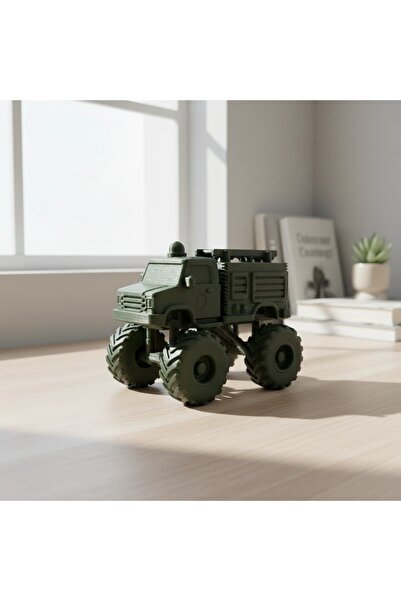 OEM Mașinuță Monster Truck cu Design Inspirat de Pompieri - Olive green compo...