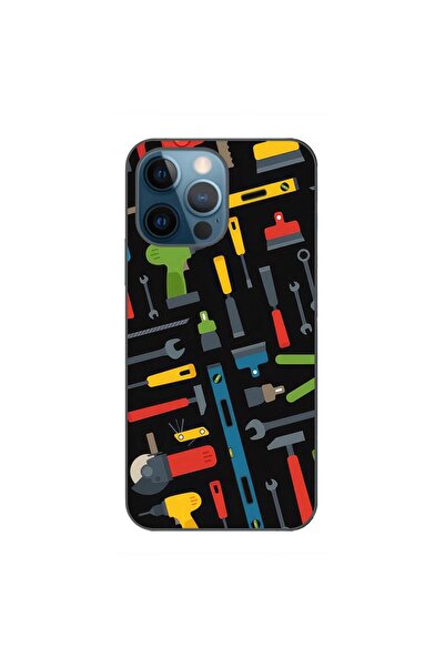 OEM Θήκη συμβατή με Apple iPhone 12 Pro από σιλικόνη gel TPU με σχέδιο εργαλείων