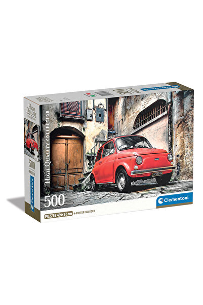 CLEMENTONI Παζλ High Quality Collection Fiat 500 - 500 τμχ - Compact Box