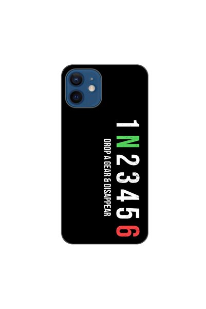OEM Калъф, съвместим с Apple iPhone 12, силиконов гел TPU с шарка на зъбни ко...