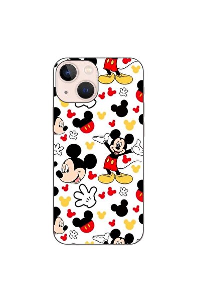 OEM Case compatible with Apple iPhone 13 Mini Silicone Gel Tpu Model Mickey C...