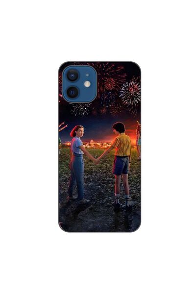 OEM Husa compatibila cu Apple iPhone 12 Silicon Gel Tpu Model Stranger Things...