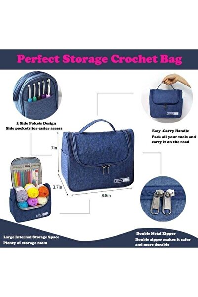 Arabest All-in-One Crochet Kit for Beginners,840 Yards Acrylic Yarn,10 Ergono...