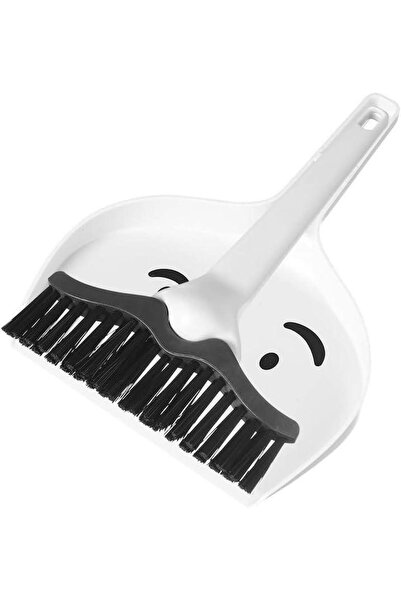 Arabest Mini Broom and Dustpan Set,Mustache Design,Compact,Portable,Stylish C...
