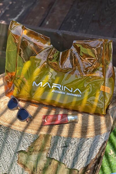 Marina Swimwear حقيبة الشاطئ - رغوة العسل |   C2401