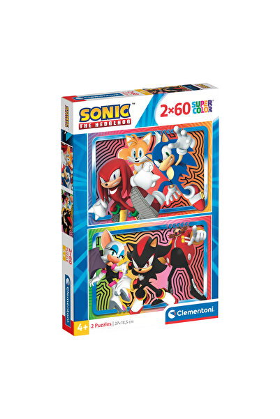 CLEMENTONI Παιδικό Παζλ Super Color Sonic 2x60 τμχ