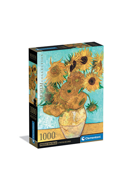 CLEMENTONI Παζλ Museum Collection Vincent Van Gogh: Βάζο με 15 Ηλιοτρόπια 100...