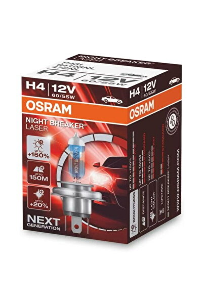Osram Bec H4 Nihgt Breaker Laser +150% lumina, cutie 1 buc.