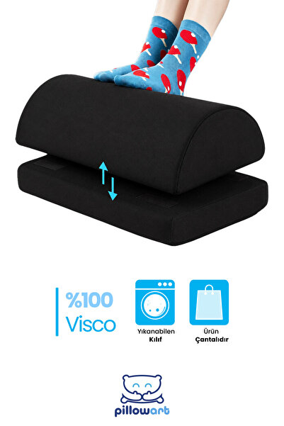 PİLLOWART Ortopedik Visco Ayak Dayama Minderi – Ergonomik Ayak Desteği