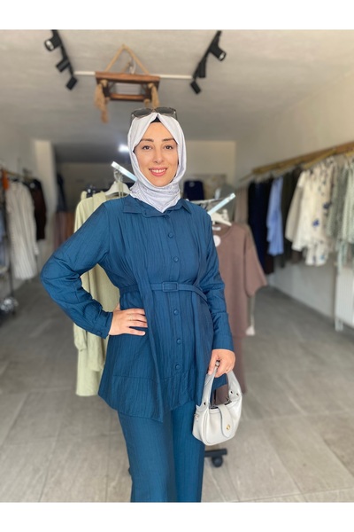 Bol pantolon takım modeli
