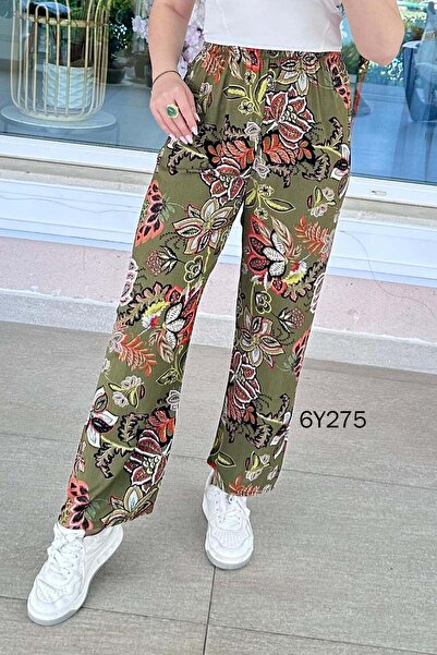 İnce Topuk Casual Viscose Trousers 6Y275