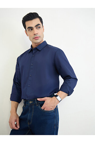 Styli Men Regular Fit Solid Shirt