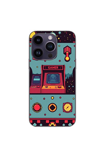 OEM Husa compatibila cu Apple iPhone 14 Pro Silicon Gel Tpu Model Gamer Arcad...