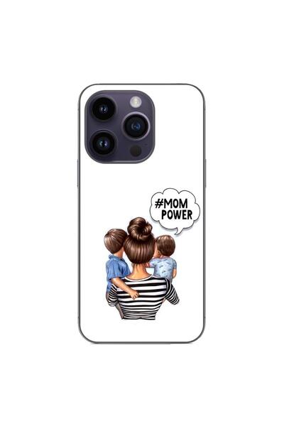OEM Husa compatibila cu Apple iPhone 14 Pro Silicon Gel Tpu Model Mom of Boys