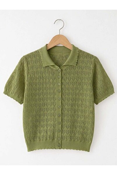 Retrobird Lora Lace Summer Knitwear Women's Khaki
