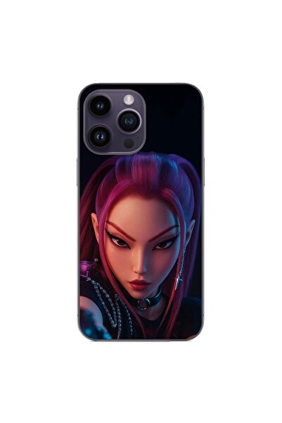 OEM Husa compatibila cu Apple iPhone 14 Pro Max Silicon Gel Tpu Model KPop De...
