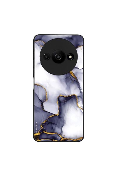 Sonique Θήκη Marble Series για Xiaomi Redmi A3 / Redmi A3x Μωβ Γκρι