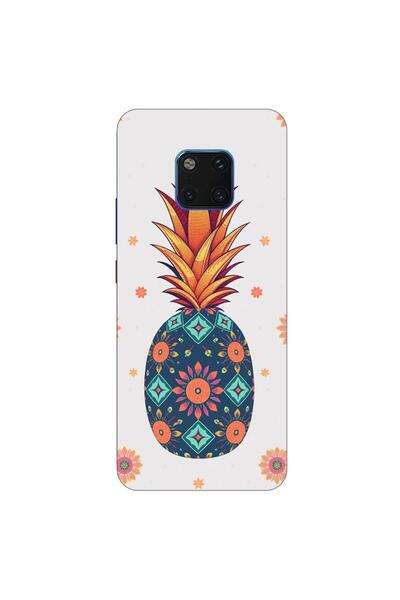 OEM Θήκη συμβατή με Huawei Mate 20 Pro Σιλικόνης Τζελ TPU με σχέδιο Φλοράλ Ανανά