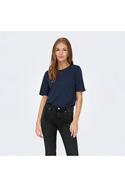 Jacqueline De Yong Rex Women's Navy Blue T-Shirt