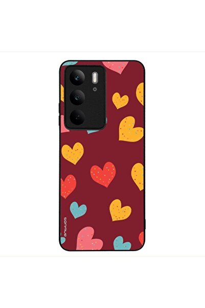 Sonique Θήκη Heart Series για Realme C75 4G Μπορντώ