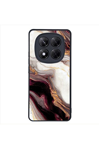 Sonique Θήκη Marble Series για Xiaomi Redmi Note 14 Pro 5G / Poco X7 5G Μπορντώ