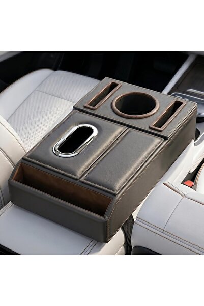 Auto Family FZE Car Armrest Box Storage Booster Pad – Multifunctional Console...
