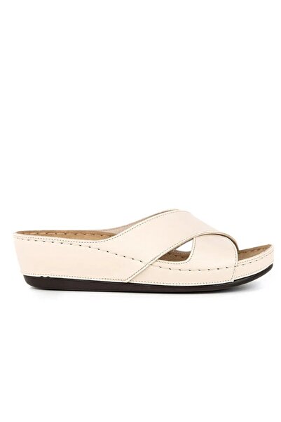 Muya Beige Gel Sole Women's Slippers 32256 Byblos Z