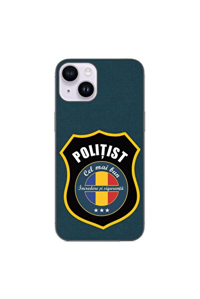 OEM Θήκη συμβατή με Apple iPhone 14 από σιλικόνη gel TPU με σχέδιο αστυνομικού