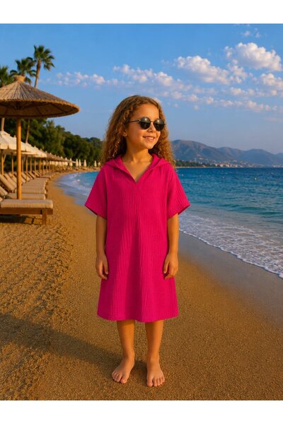 My Kids Wear بونشو شاطئ من الموسلين للفتيات 12773