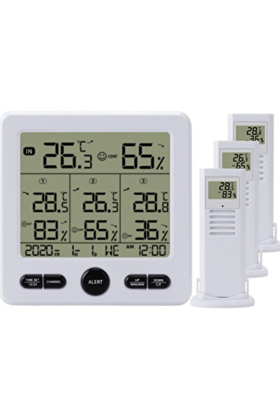 CZAY Termometru Higrometru Digital Camera CZAY®, LCD, Statie Meteo Wireless, ...