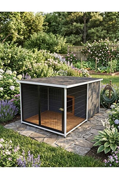 rosem ahsap XXL balkonlu ahşap köpek kulübesi ROSEM AHŞAP