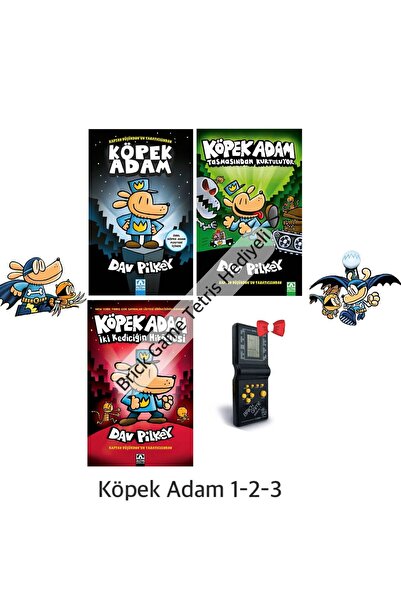 Altın Kitaplar Köpek Adam 1 - Köpek Adam 2 - Köpek Adam 3, Brick Game Tetris ...