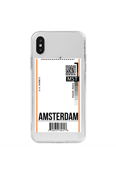 Other Apple iPhone Xs Amsterdam Travel More Transparent Silicone TPU Θήκη