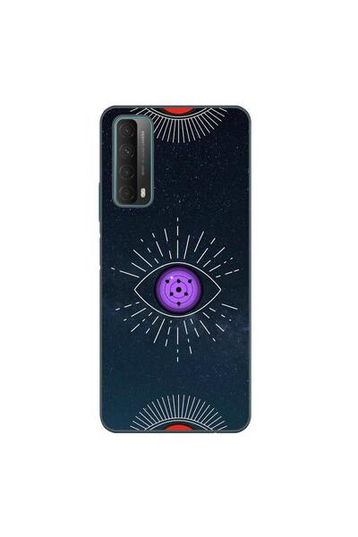 OEM Калъф, съвместим с Huawei P Smart 2021, силиконов гел TPU модел, Око на Т...