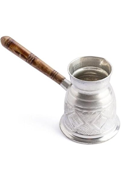 Generic Copper Coffee Warmer Pot from Al Rimaya, 250 ml capacity, silver color