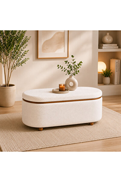 Crestj Stylish Storage Box and Seat with a Luxurious Touch |   109 X 43 X 49 ...