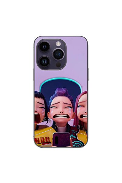 OEM Husa compatibila cu Apple iPhone 15 Pro Silicon Gel Tpu Model KPop Demon ...