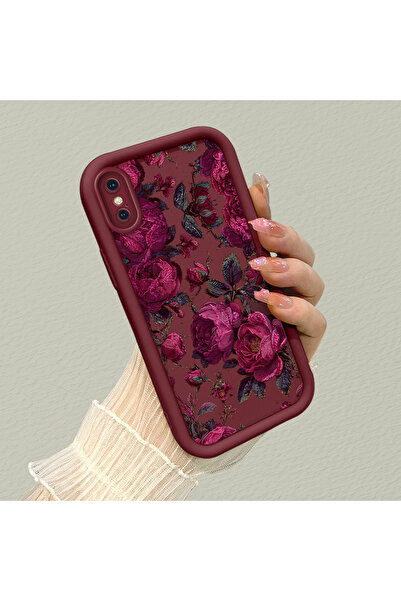 ARTISHELL iPhone XS Max Uyumlu Şık çiçek desenli, dayanıklı silikon telefon k...
