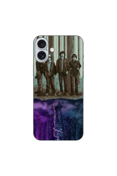 OEM Husa compatibila cu Apple iPhone 16 Plus Silicon Gel Tpu Model Stranger T...