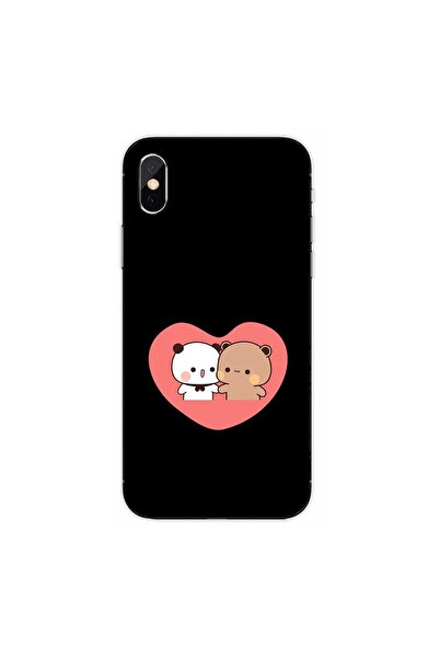 OEM Husa compatibila cu Apple iPhone XS Silicon Gel Tpu Model Bubu Dudu In Heart