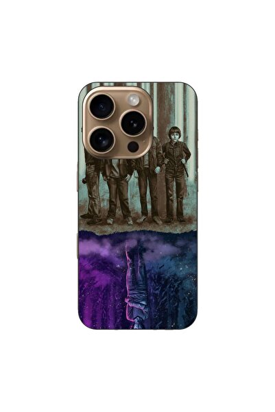 OEM Husa compatibila cu Apple iPhone 16 Pro Silicon Gel Tpu Model Stranger Th...