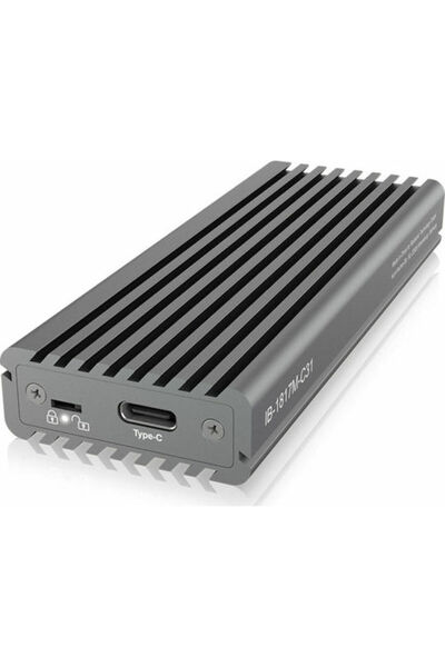 ICY BOX Θήκη για Σκληρό Δίσκο M.2 PCI Express με Σύνδεση USB 3.1 Type-C Γκρι ...