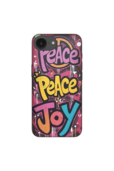 OEM Husa compatibila cu Apple iPhone 16e Silicon Gel Tpu Model Peace and Joy ...